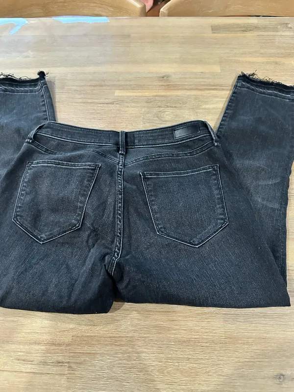 Madewell vintage Harper low-rise ankle size 4 short black wash jeans 27 - Image 6