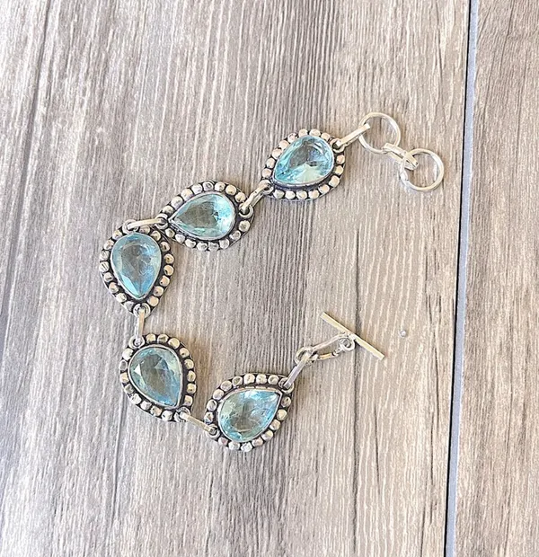 Ice Blue Quartz Bracelet - Image 6