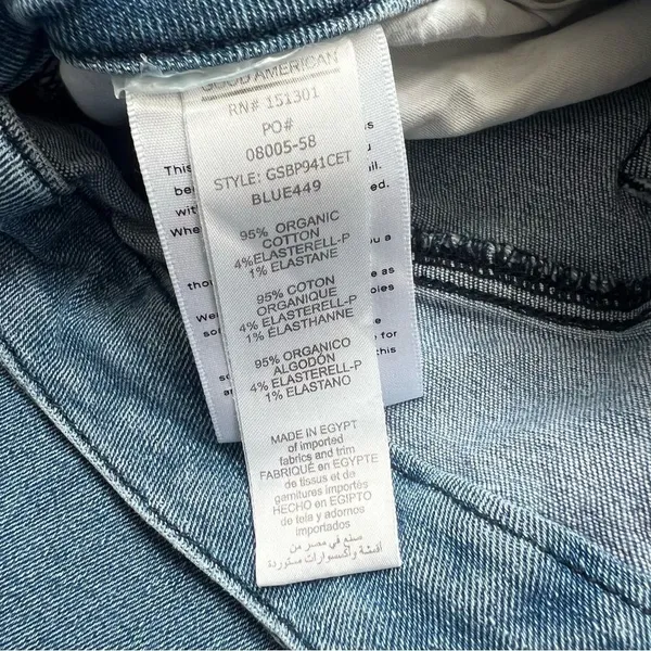 Good American Good Legs Straight Jeans Size 12 Blue 449 - Image 15