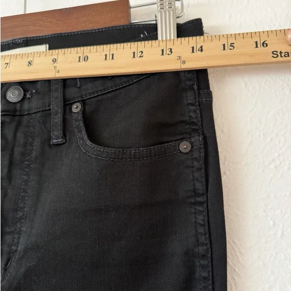 Madewell 10” High-Rise Skinny Jeans Women’s 28T Black Stretch Denim - Image 4