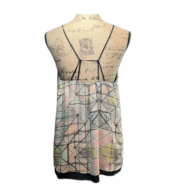 Geometric Pastel Sleeveless Flowy Tank Multiple Size L - Image 5