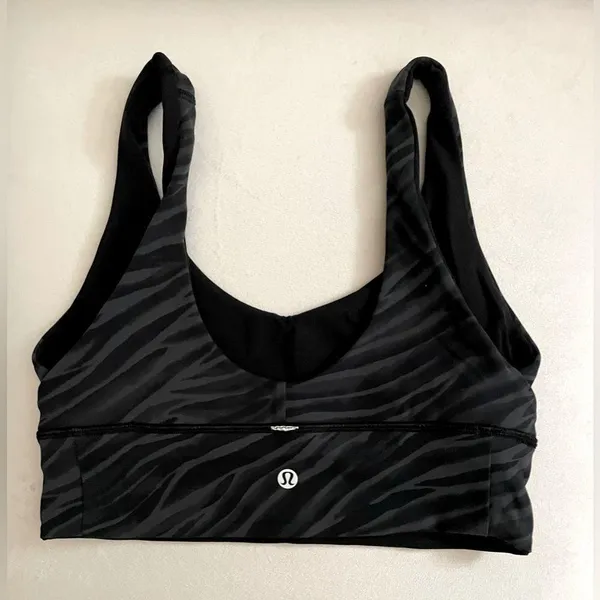 Lululemon Align Reversible Sports Bra Black Le Tigre Camo Deep Coal Multi Size 6 - Image 9