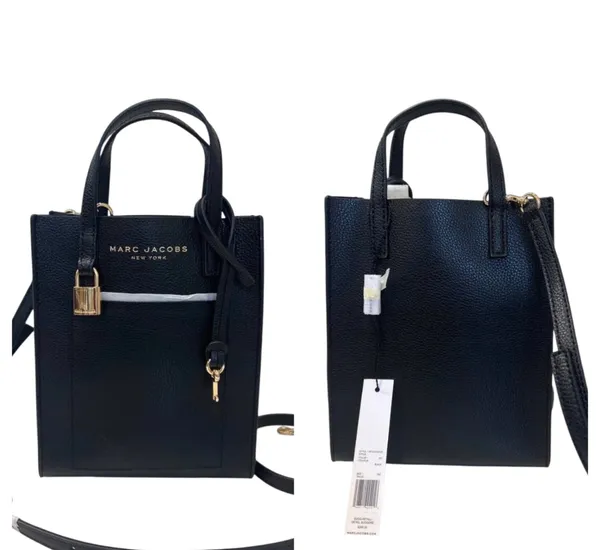 Marc Jacobs Black Leather Small Tote - Image 11