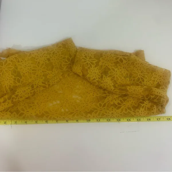 Women’s‎ L Yellow Lace Bolero Jacket Whimsical Fairy Romantic Feminine Festival - Image 4