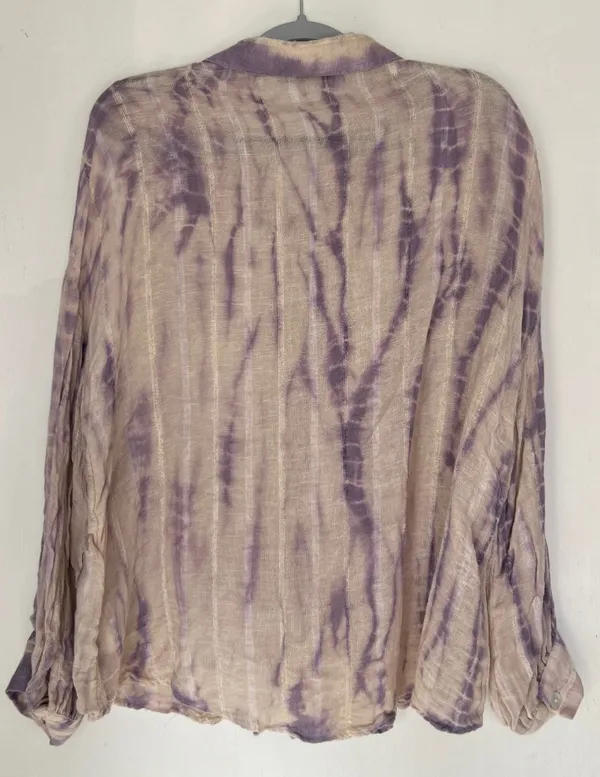 ZARA Tie-Dye Button Down Top - Image 5