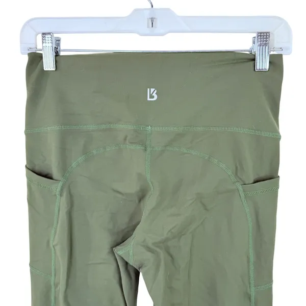 BuffBunny Sage Green Workout Leggings Size Large - Image 3