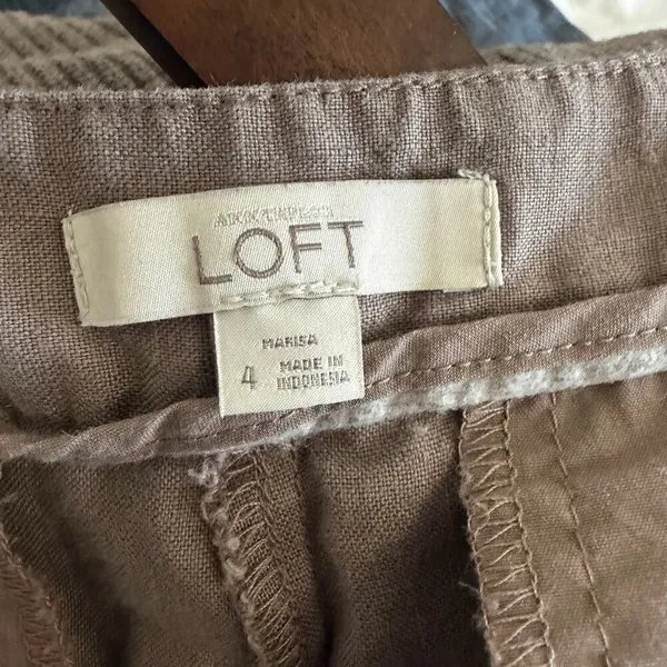 LOFT‎ 100% Linen Trouser Pants Women's Size 4 Summer Lightweight Breathable - Image 8