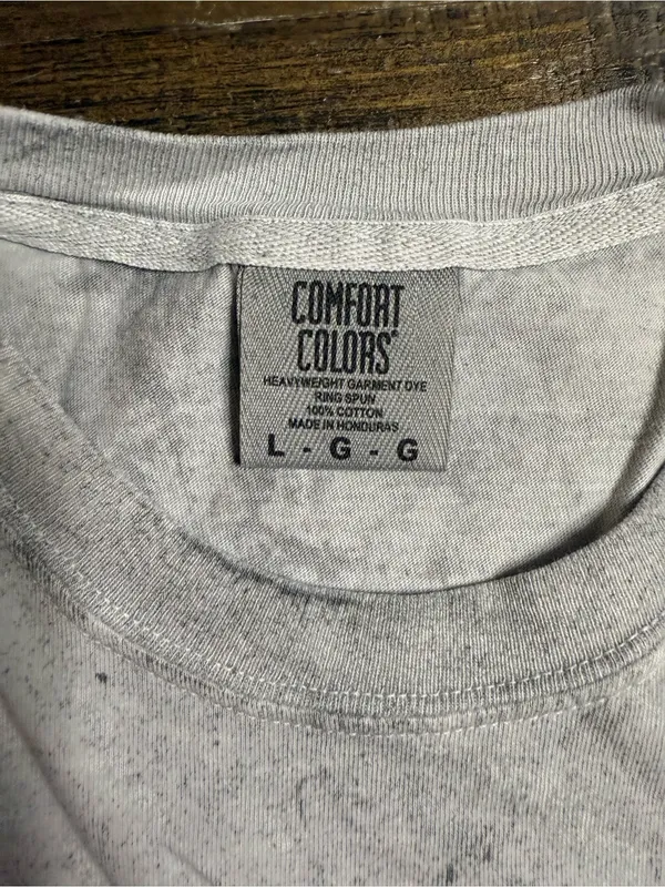 Comfort Colors Gray Color blast 'Summer Babe' Graphic Tee with Neon Accents - Image 2