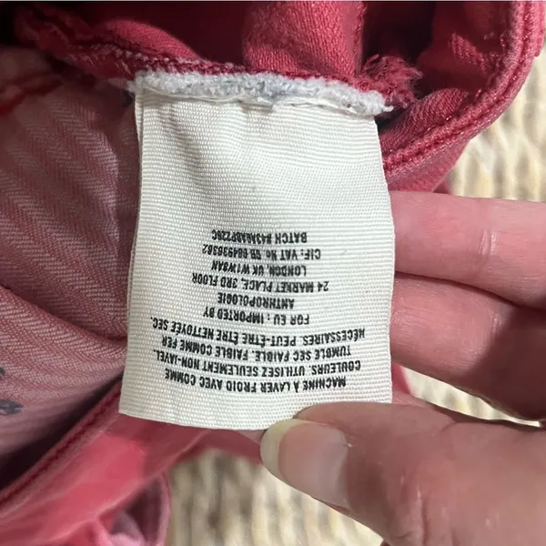 Anthropologie pilcro and‎ the letterpress no 31 pants Waist 34” Red Ankle - Image 7