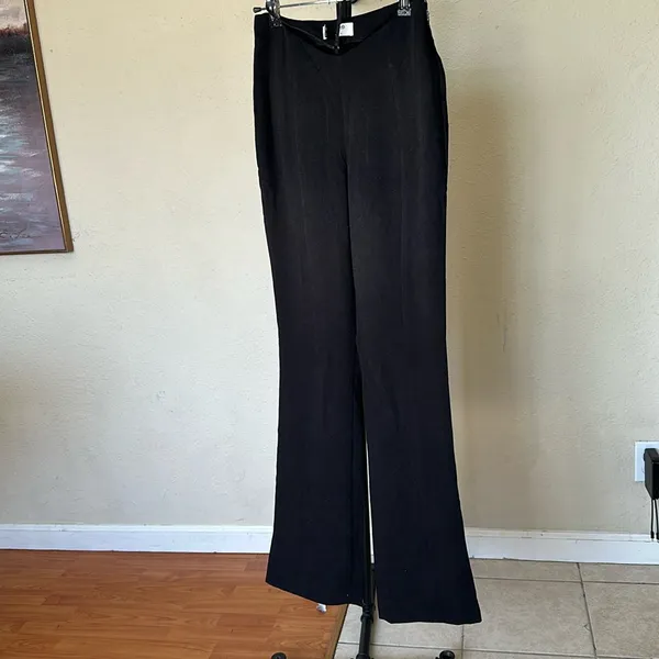 HOUSE OF CB Black Layla V‎ Front Trousers NWOT Size S - Image 3