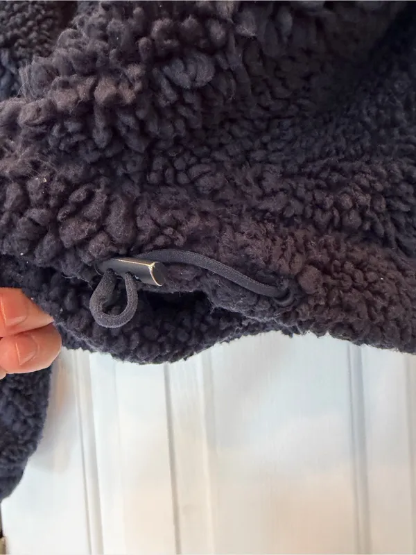 Free People Movement Fluffy Blue Small Women's Fleece Quarter Zip Oversized - Image 7