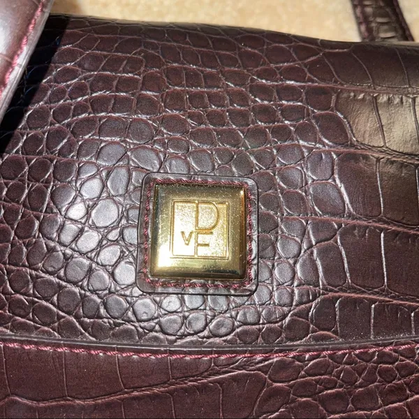 Diane Von Furstenberg - Brown Leather Briefcase - Image 2