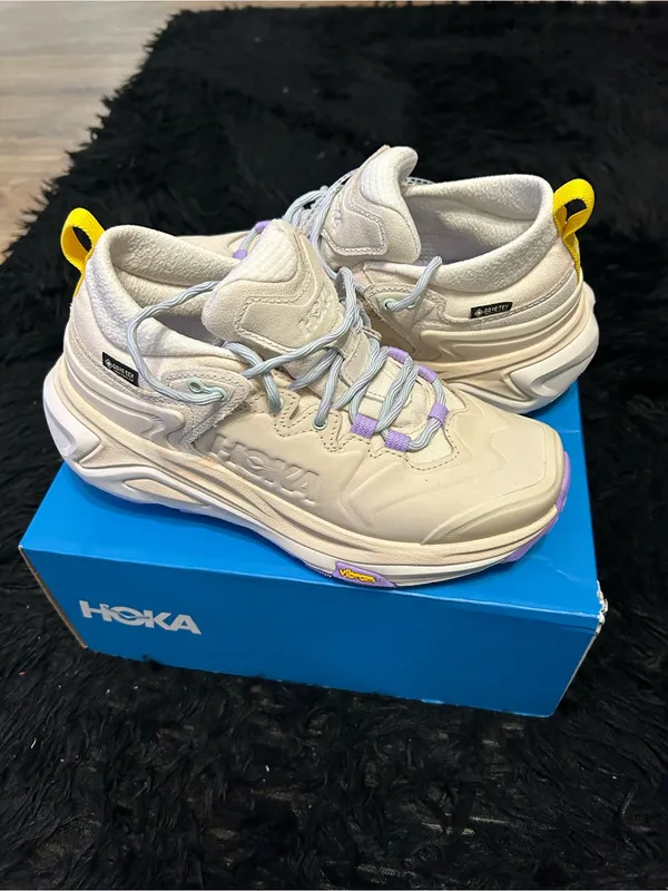 HOKA W Kaha 3 Low GTX cream hiking activewear shoes sneakers women’s 7 new - Image 9