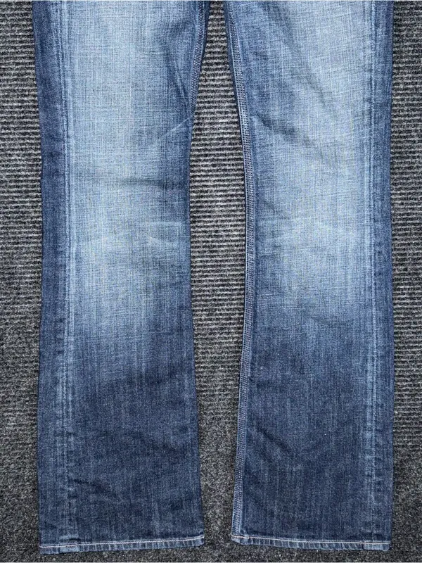 7 For All Mankind Flynt Low Rise Bootcut Blue Jeans Women’s 31 x 32.5 VTG Y2K - Image 5