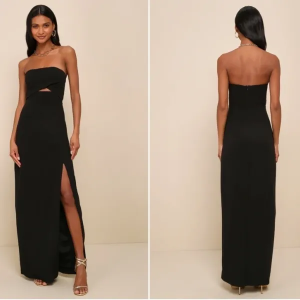 LULU's Prom Wedding Bridesmaid Special Event Modern Chic Sexy Mermaid Maxi Dress - Image 3
