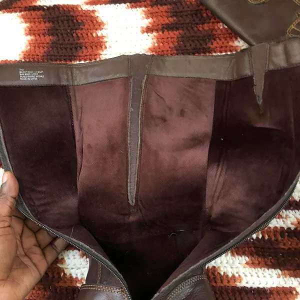Born Concept Y2K Brown knee-high boots manmade leather buckles boho western #harness #campus #frye #justin #riding equestrian boho western indie hippie country festival biker - Image 3