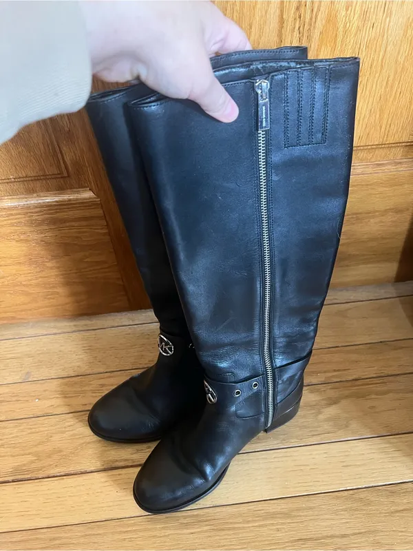 Michael Kors - Black Leather Boots - Image 3