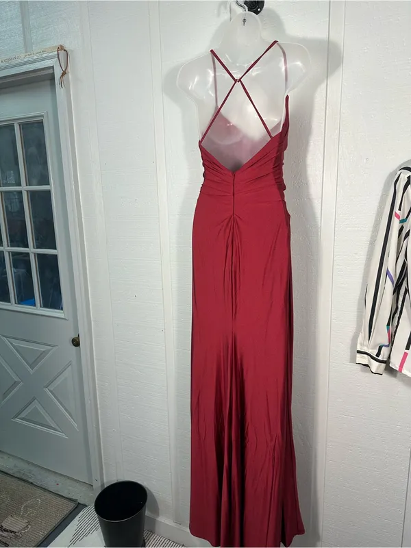 La Femme Red Spaghetti Strap Dress Size 2 NWT - Image 6