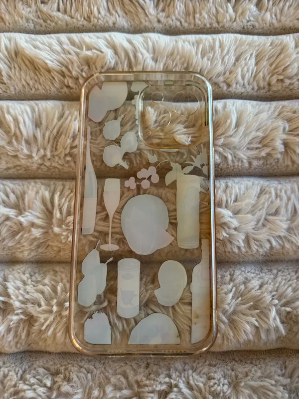 Fruit and Drink Themed Clear Phone Case - Image 2