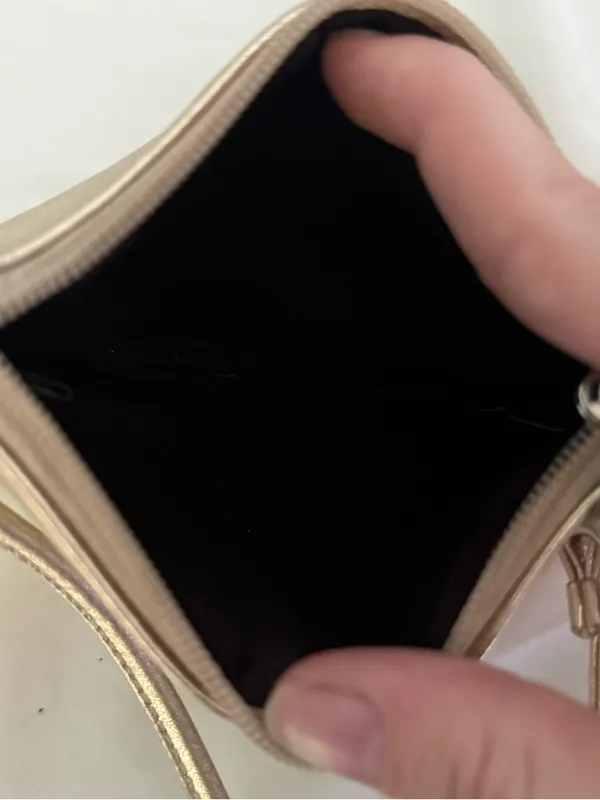 Vintage Y2K Coach Gold Metallic Wristlet - Image 4