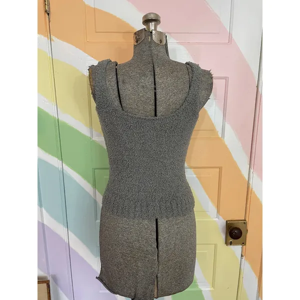 Skims Cozy Knit Robe Cardigan & Tank Set S/M Gray Lounge - Image 5