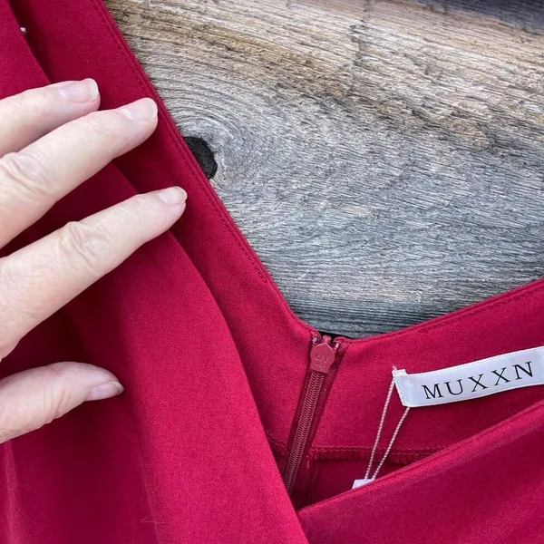 NWT MUXXN Boutique size 2X ( runs small) retro Ponte’ knit faux wrap dress. - Image 3