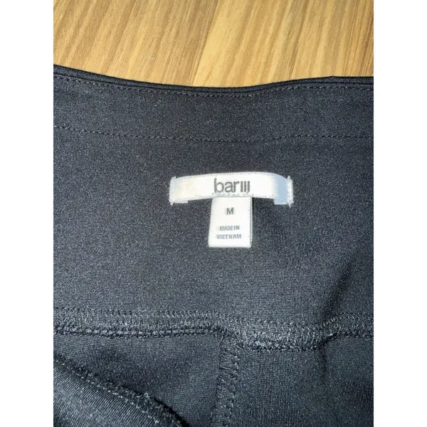 Bar‎ III Women's Sz M Medium Black Pipe Mid Rise Pull On Dress Pants Leggings - Image 3