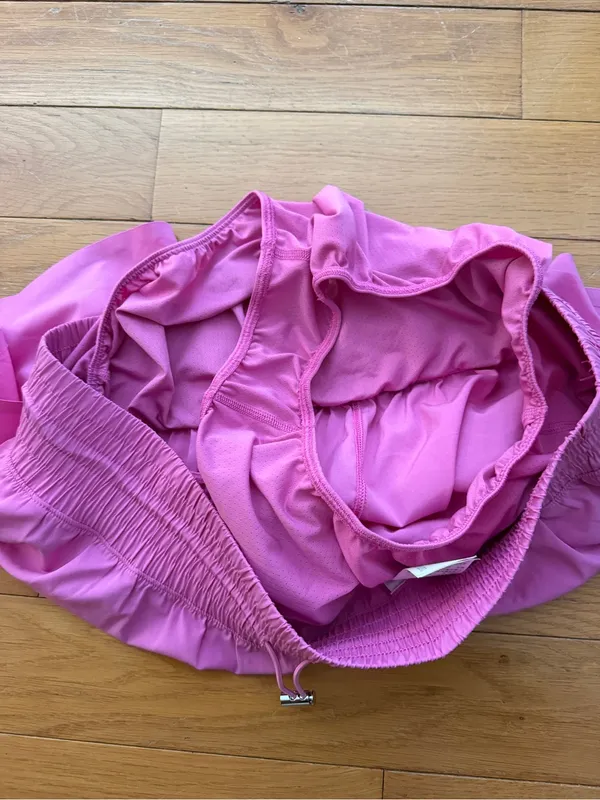 YPB Abercrombie motionTEK Women's Lightweight Pink Athletic Shorts Size L - Image 8