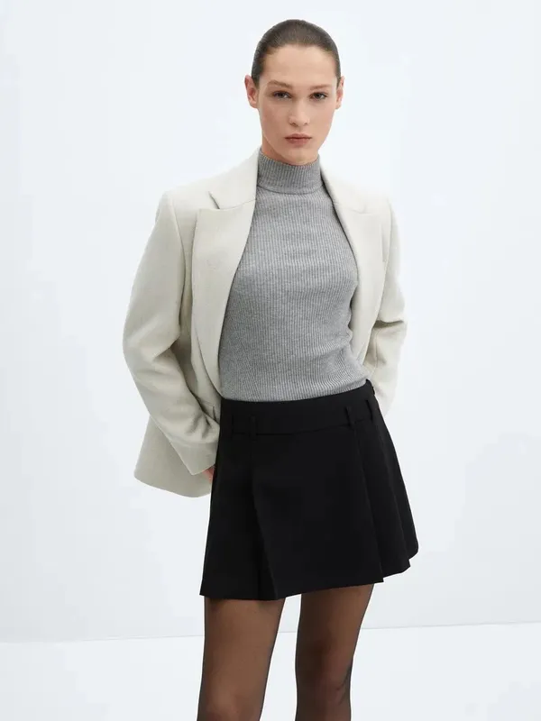 MANGO College Pleated Mini Skirt - Image 2