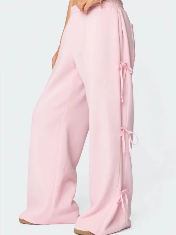 Edikted Claudette Baggy Ribbon Sweatpants Size Xs *WORN ONCE* - Image 6