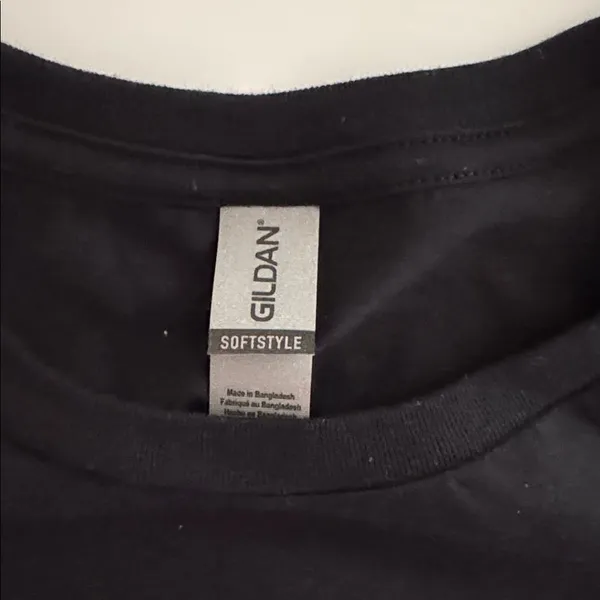 Gildan Black Tee with Dancing Skeletons NWT - Image 5