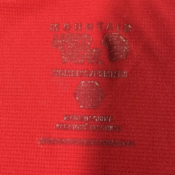 Mountain Hardwear Shirt Womens Small Red Short Sleeve Raglan‎ Performance - Image 3