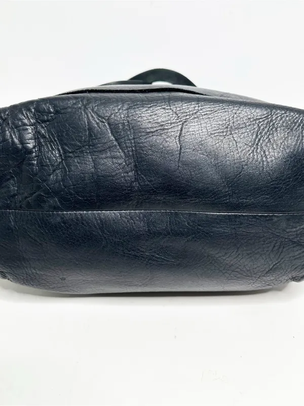 Madewell Black 100% Leather Transport Tote Bag Large 14x12 - Image 4