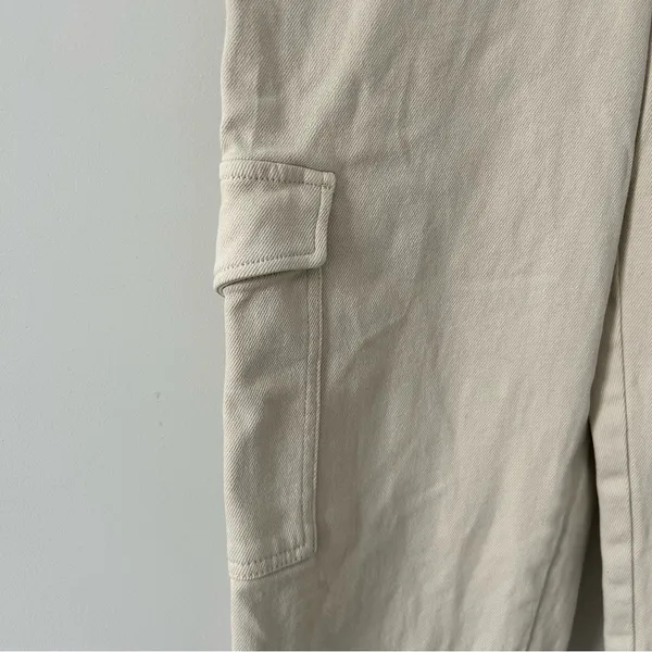 Aritzia Wilfred Free Modern Cargo Pant Birch Off White Cream 10 NWOT - Image 4