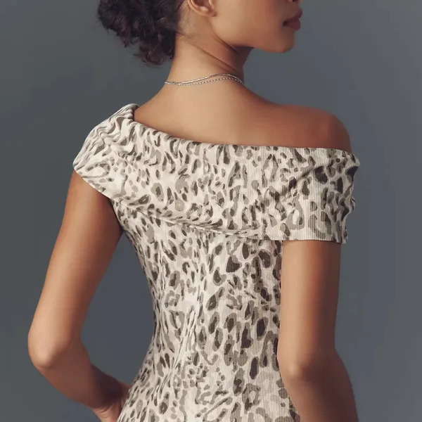Anthropologie Pilcro Off-The-Shoulder Twist Rib Top - Image 2