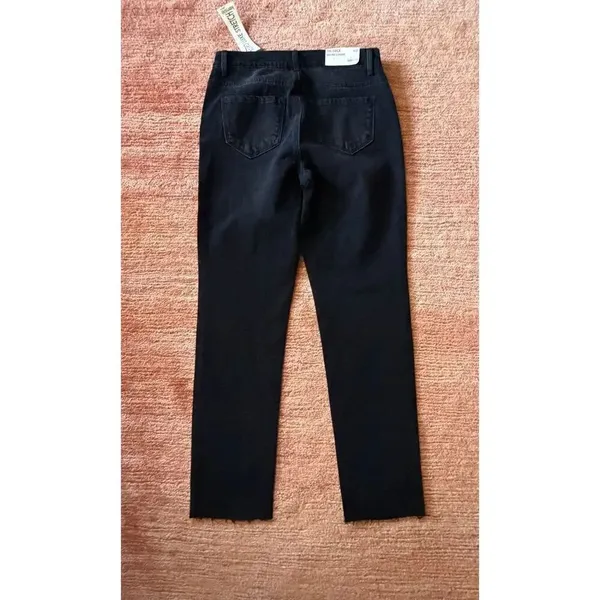 Kensie Jeans High Rise Stovepipe Black Rhinestone Jeans Size 4/27 - Image 9