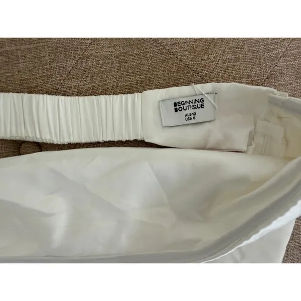 NWT Beginning Boutique White Tube Top size 8 - Image 7
