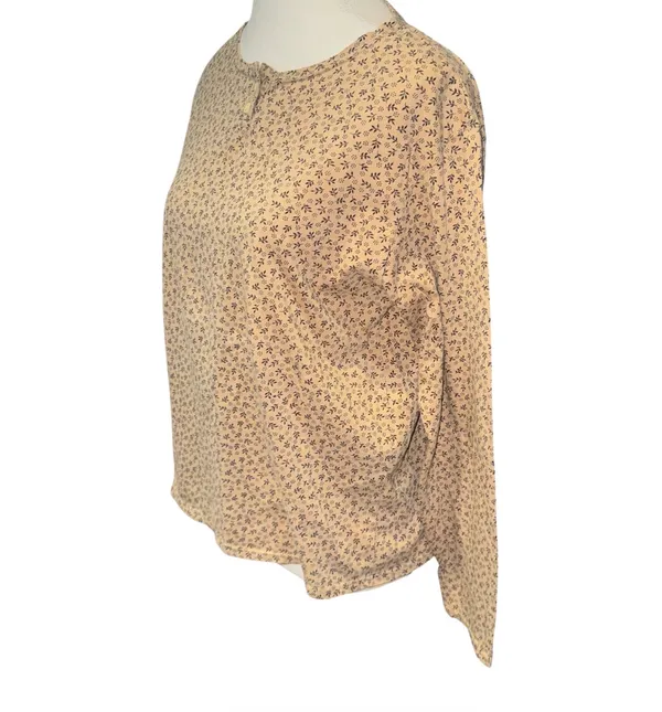 American Eagle Vintage floral Henley shirt - Image 2