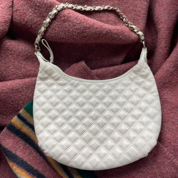 The Sak Cream Quilted Chain Leather Purse shoulder bag ivory - Image 2
