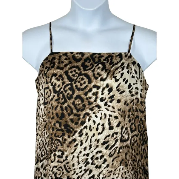 Isalis Jaguar Print Slip Dress M • Sexy Mini • Lace Straps • Night‑Out Statement - Image 5