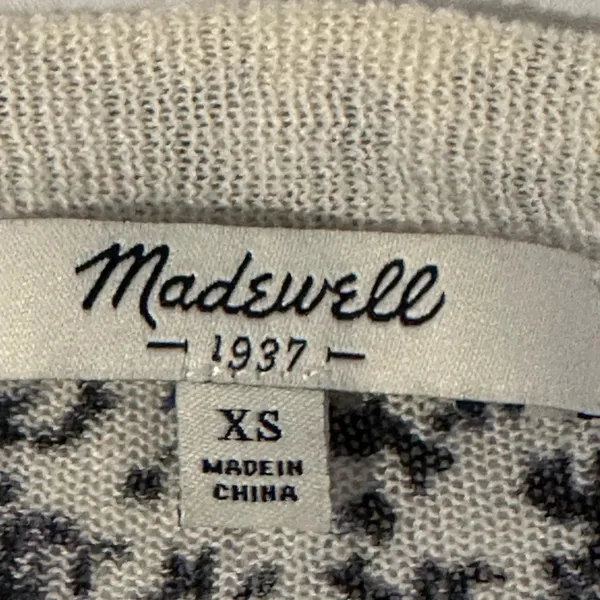 Madewell Women’s Blue Bud Floral Linen‎ Cotton Cardigan Sweater XS - Image 3