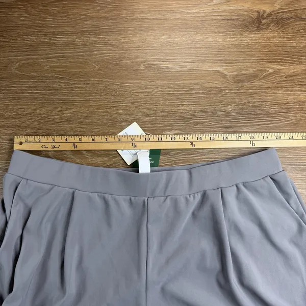 Halara Flex MicroWaffle Work Pants Women 2X Gray High Rise Wide Leg NWT - Image 6