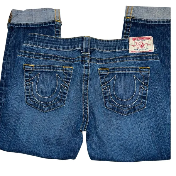 True religion Women's Blue Jean capris. New - Image 13