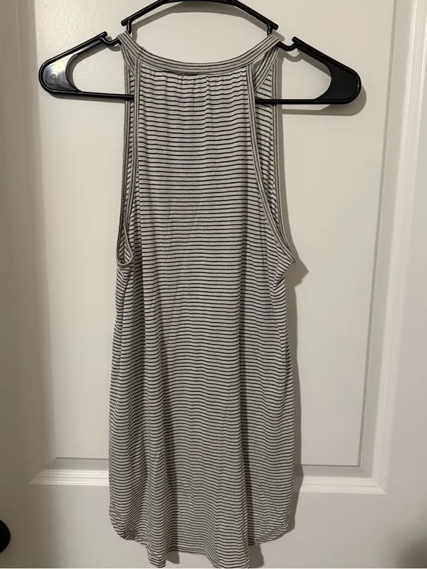 Athleta Black & White Striped Tank Top #44‎ - Image 2