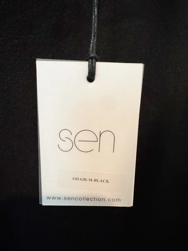 Sen Odair Tank Top Size Medium Black Square Neck Stretch‎ Downtown Girl Capsule - Image 5