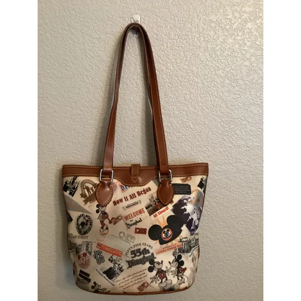 Disney Parks Dooney & Bourke 2010 Disneyland 55th Anniversary Mickey Bucket Tote - Image 6