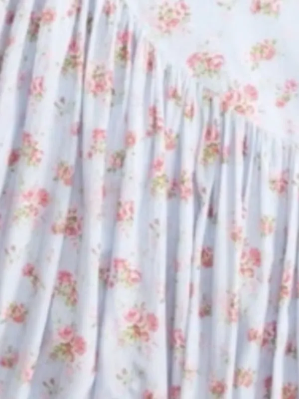 NEW Abercrombie & Fitch Asymmetrical Ruffle Maxi Skirt Cottagecore Fairy ST - Image 3