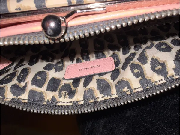 Nine West Light Pink Pebbled Crossbody Bag - Image 6