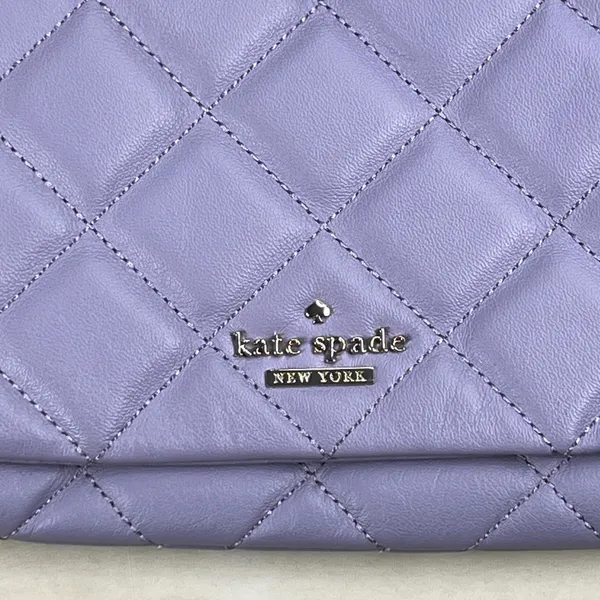 Kate Spade Emerson Place Vivenna Quilted Leather Crossbody Bag Lavender PWRU4229 - Image 2