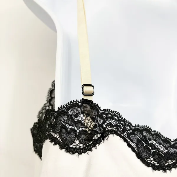 Victoria's Secret Womens Satin Lace Trim Romantic Coquette Bridal Slip Dress M - Image 6
